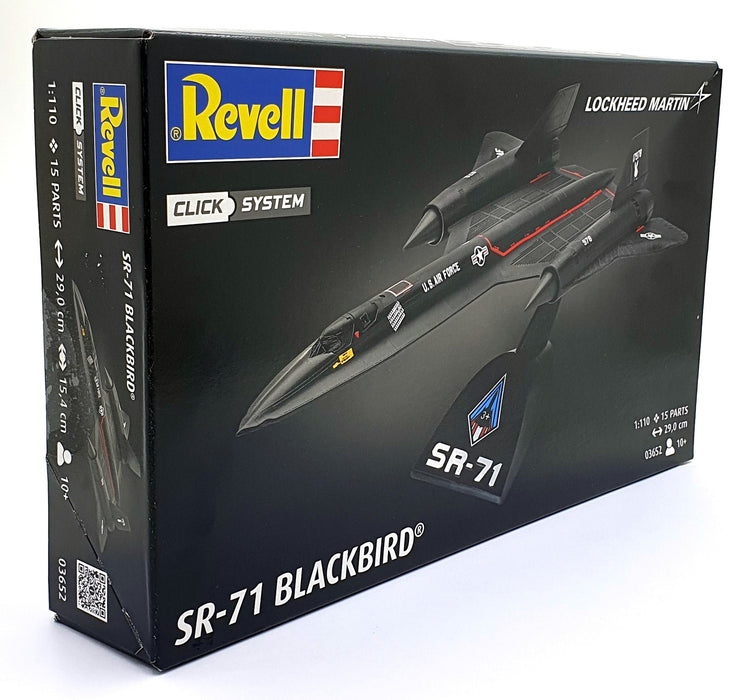 Revell 1/24 Scale Model Kit 03652 - SR-71 Blackbird Click System Lockheed Martin