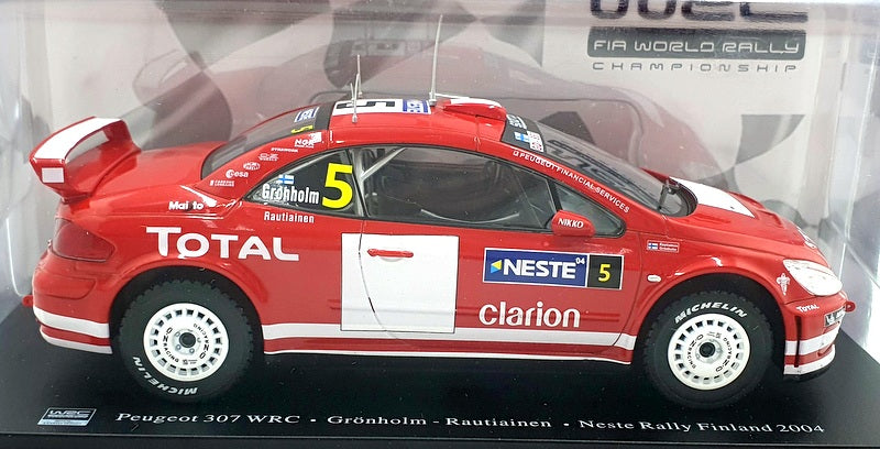 Hachette 1/24 Scale G1342050 - Peugeot 307 WRC Finland 2004 Gronholm #5