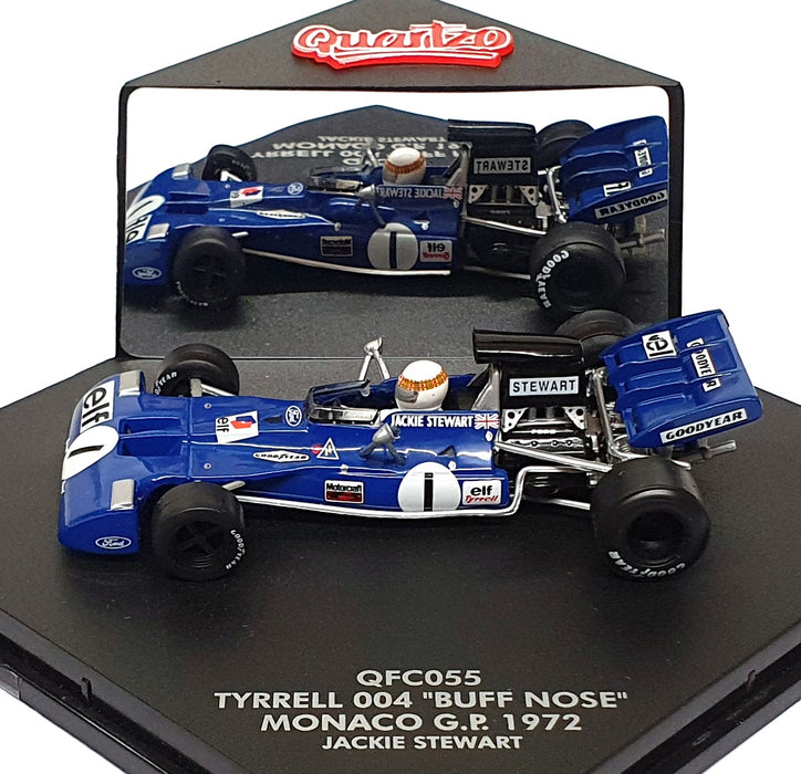 Quartzo 1/43 Scale QFC055 F1 Tyrrell 004 Buff Nose 1st Monaco GP 1972 J. Stewart