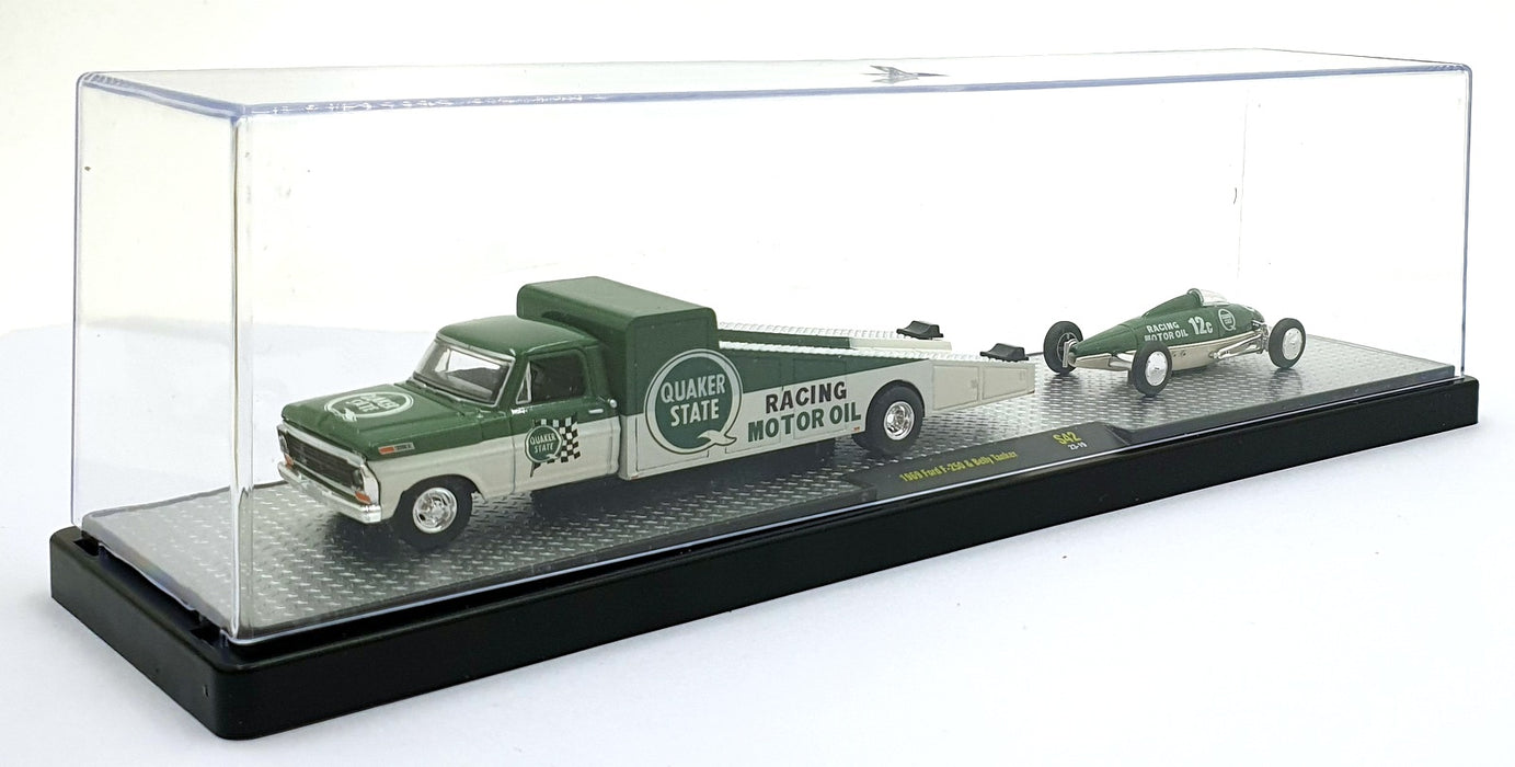 Castline M2 Machines 1/64 Scale S42 - 1969 Ford F-250 AND Belly Tanker - Green
