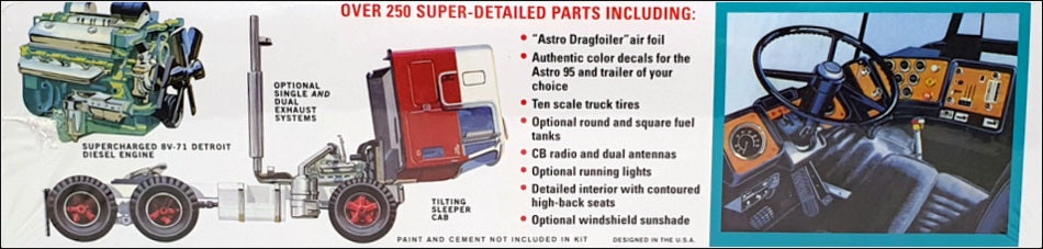 AMT 1/25 Scale Unbuilt Kit AMT1140/06 - GMC Astro 95 Truck