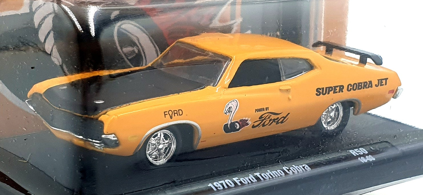 Castline M2 Machines 1/64 Scale R50 - 1970 Ford Torino Cobra - Orange