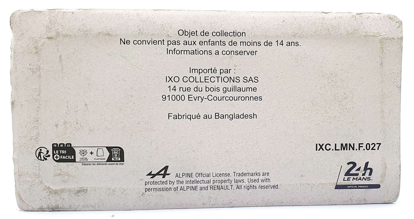 Altaya 1/43 Scale IXC.LMN.F.027 Renault Alpine A210 #57 1968 Le Guellec/Serpaggi