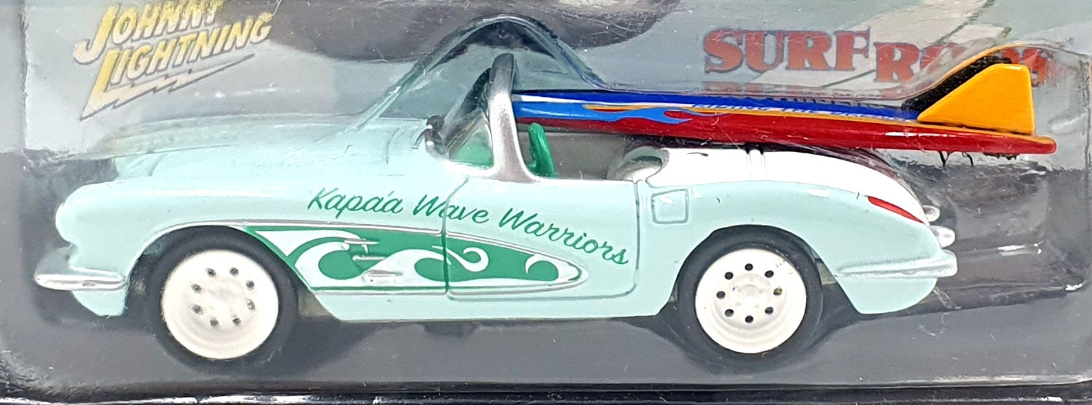 Johnny Lightning 1/64 Scale JLSF003 Surf Rods - 1958 Corvette Surf Rods - Green