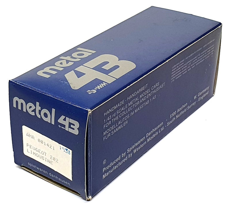 Metal 43 1/43 Scale 001421 - 1938 Peugeot 202 Limousine - Black