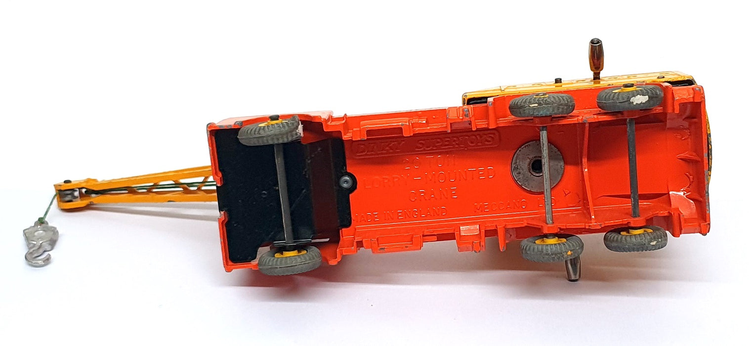 Dinky Supertoys Original 972 - 20 Ton Lorry Mounted Crane Coles - Yellow/Orange