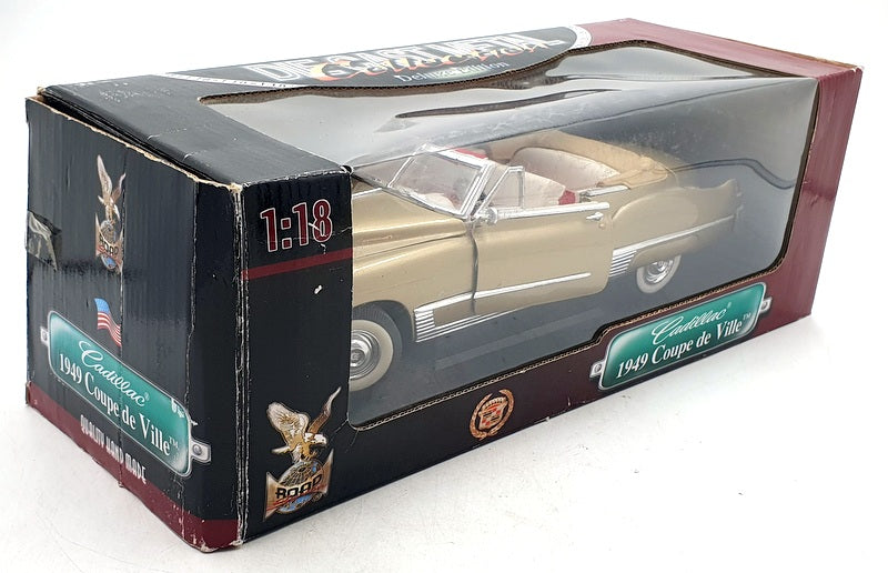 Road Signature 1/18 Scale Diecast 92308 - 1949 Cadillac Coupe De Ville Gold
