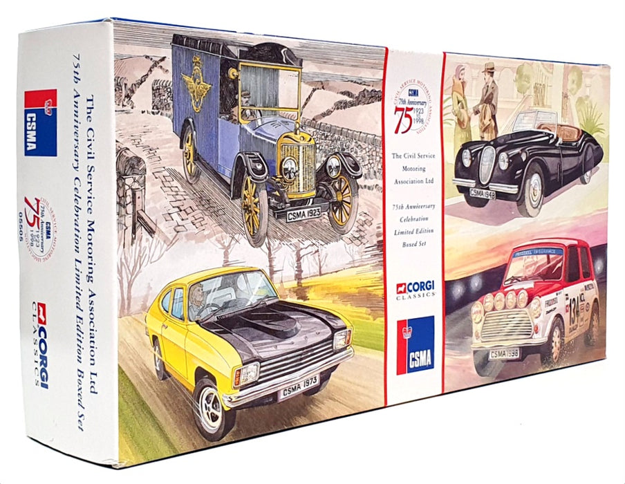 Corgi 05505 - CSMA 75th Anniversary 1923-98 Ford Jaguar Mini & Morris Van