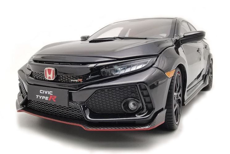 LCD Models 1/18 Scale Diecast LCD18005B-BL - 2020 Honda Civic Type R - Black