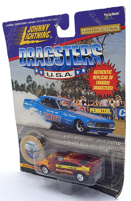 Johnny Lightning 1/64 Scale 320-100 Dragsters USA 1971 Motown Shaker Red Flame