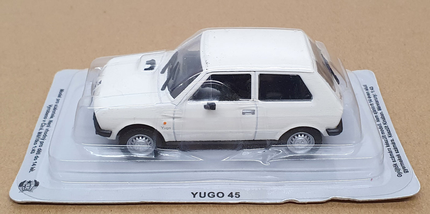 Deagostini 1/43 Scale Diecast Y045W - Yugo 45 - White