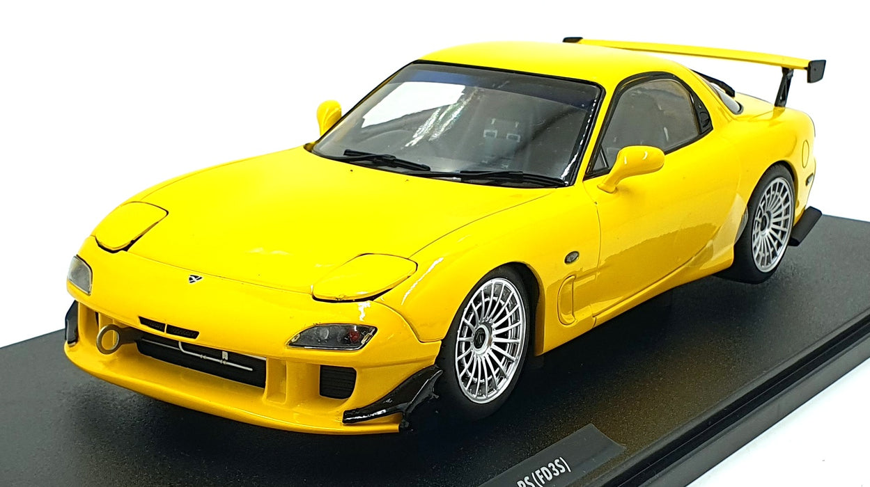 Solido 1/18 Scale Diecast S1810603 - 1994 Mazda RX7 FD RS Yellow Street Fighter