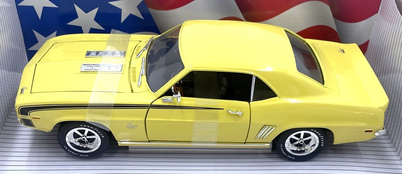 Ertl American Muscle 1/18 Scale Diecast 7367 - 1969 Chevrolet Camaro Z28 Yellow