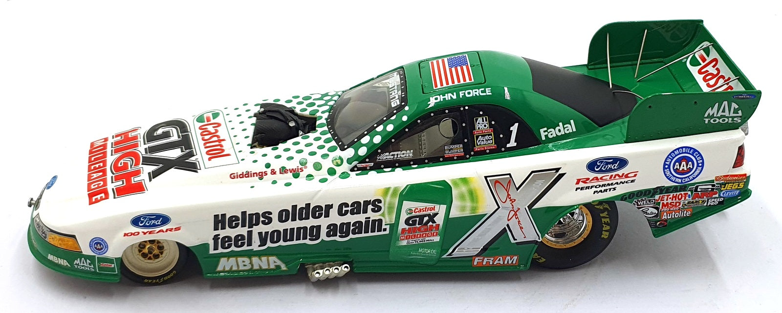Action 1/24 Scale 103744 Ford Mustang Funny Car Dragster 2003 - Force