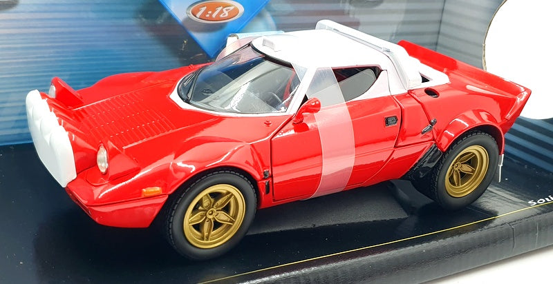 Solido 1/18 Scale Diecast 118 345 Lancia Stratos Street Version 1974 - Red/White