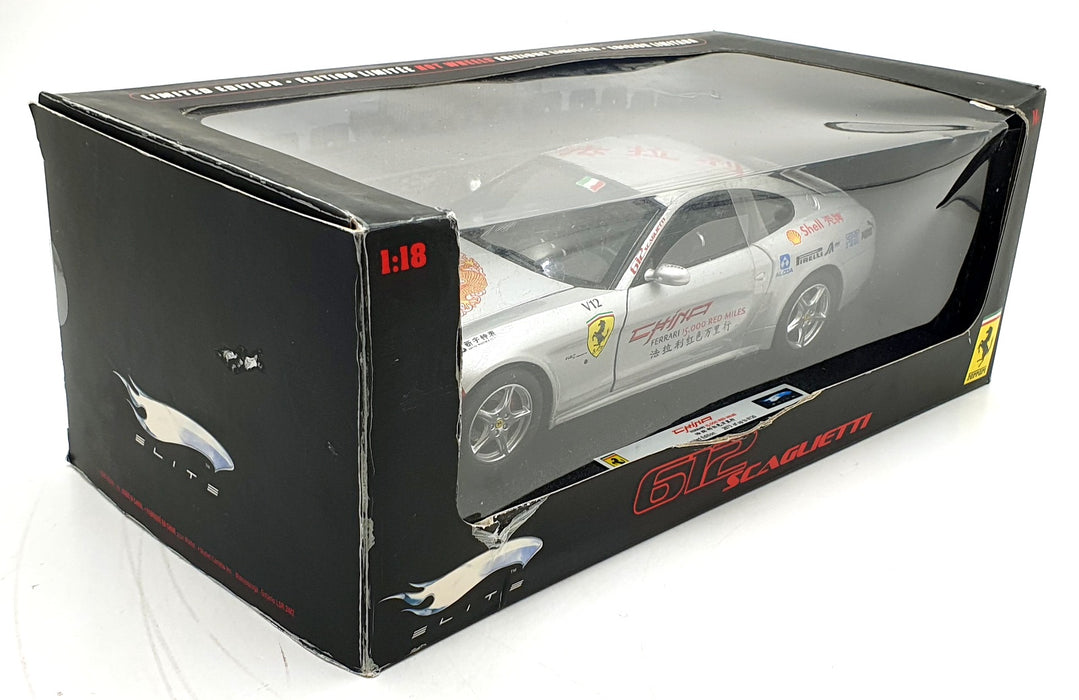 Hot Wheels 1/18 Scale Diecast L7129 - Ferrari 612 Scaglietti China 15000 Miles