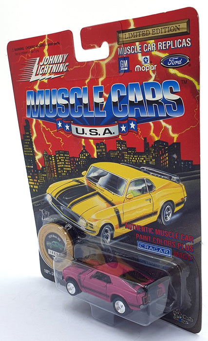 Johnny Lightning 1/64 Scale 200-210 - Muscle Cars 1970 Mustang Boss 302 - Pink