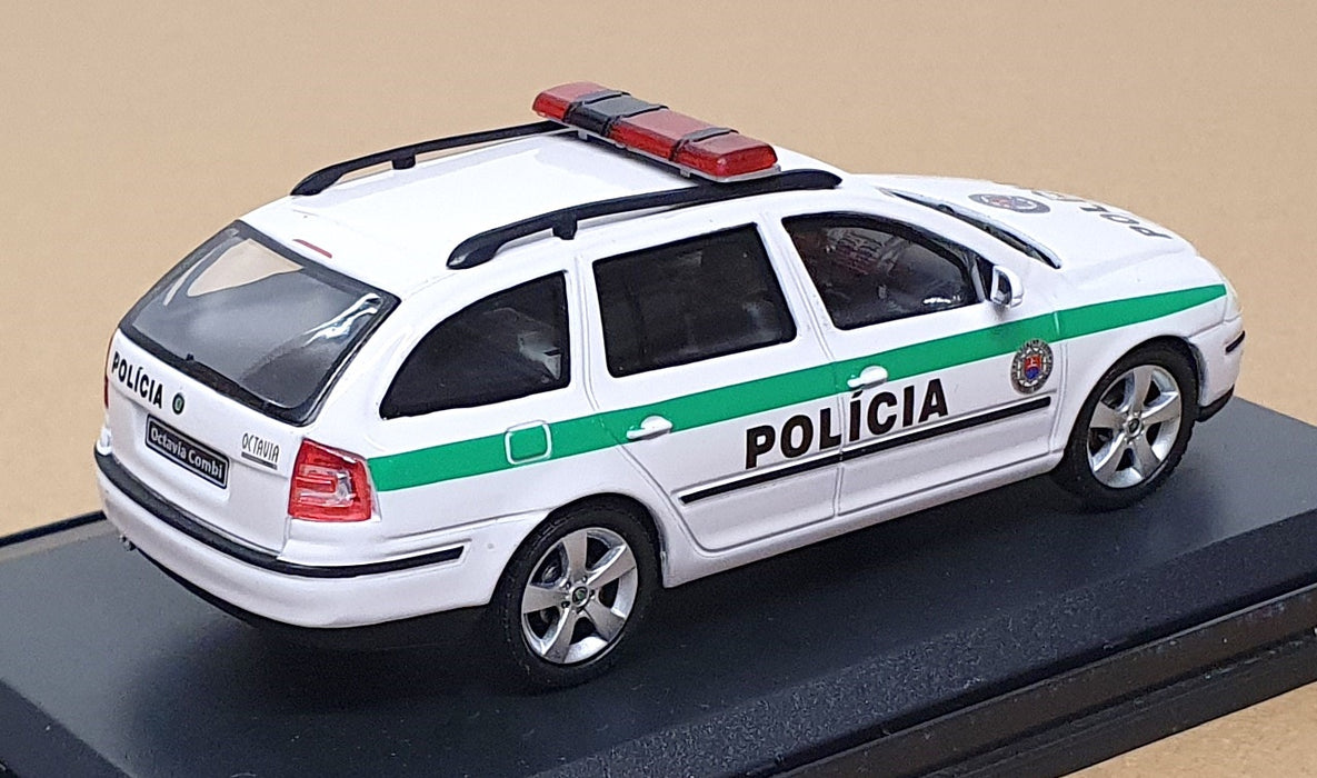 Abrex 1/43 Scale Diecast 143AB002XF - Skoda Octavia Policia - White/Green