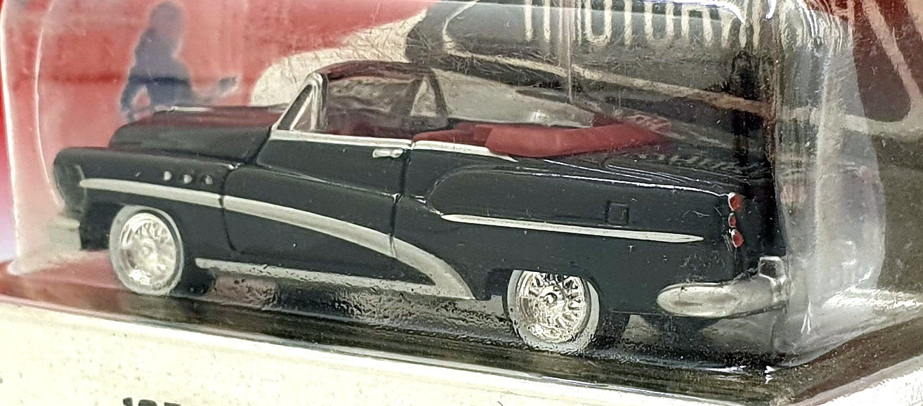 Johnny Lightning 1/64 Scale 434-01 - 1953 Buick Super - Black with Red Interior