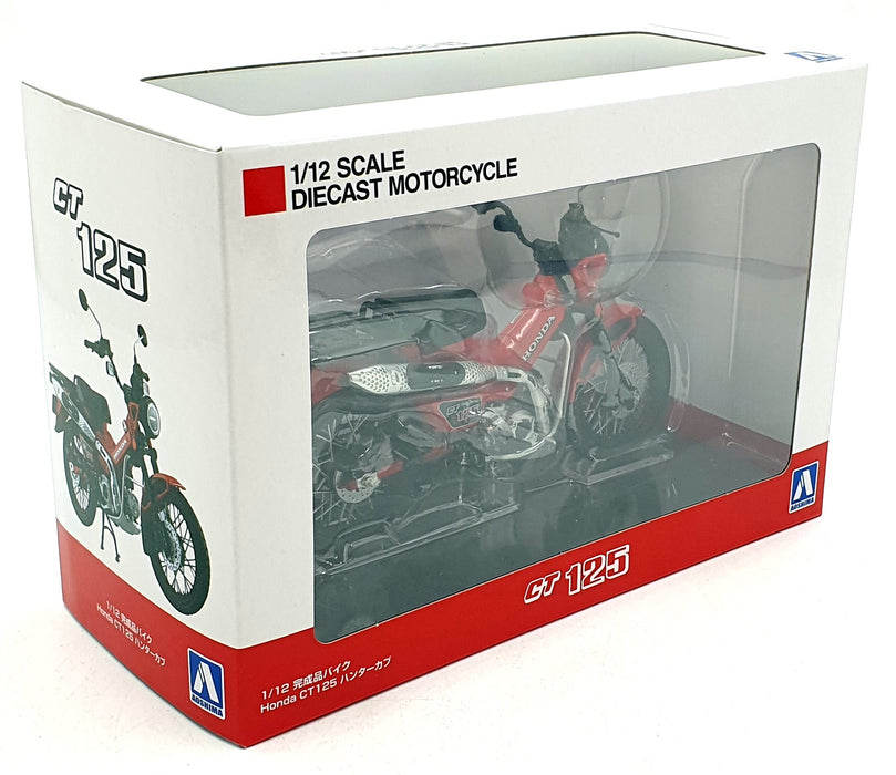 Aoshima 1/12 Scale 11223-4000 - Honda CT125 Motorbike - Red
