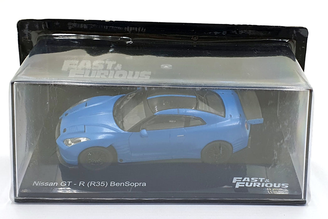 DeAgostini 1/43 Scale F220CMC076 Fast and Furious Nissan GT-R R35 BenSopra Blue