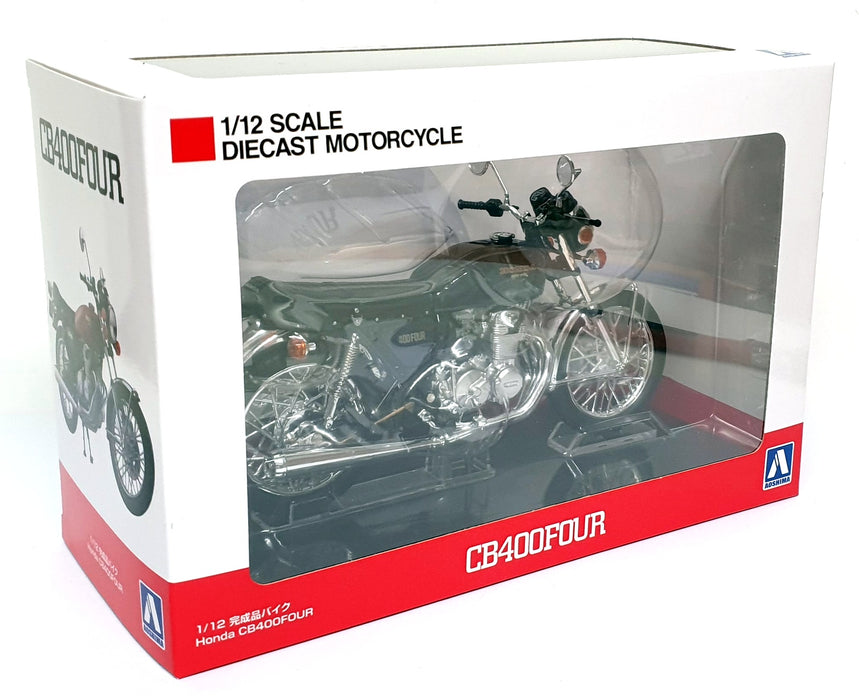 Aoshima 1/12 Scale 11175-4200 - Honda CB400Four Motorcycle - Met. Blue