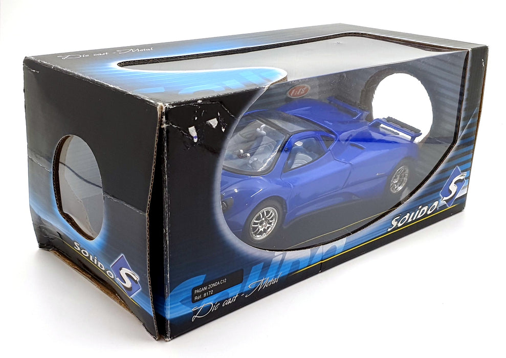 Solido 1/18 Scale 8172 - Pagani Zonda C12 - Blue