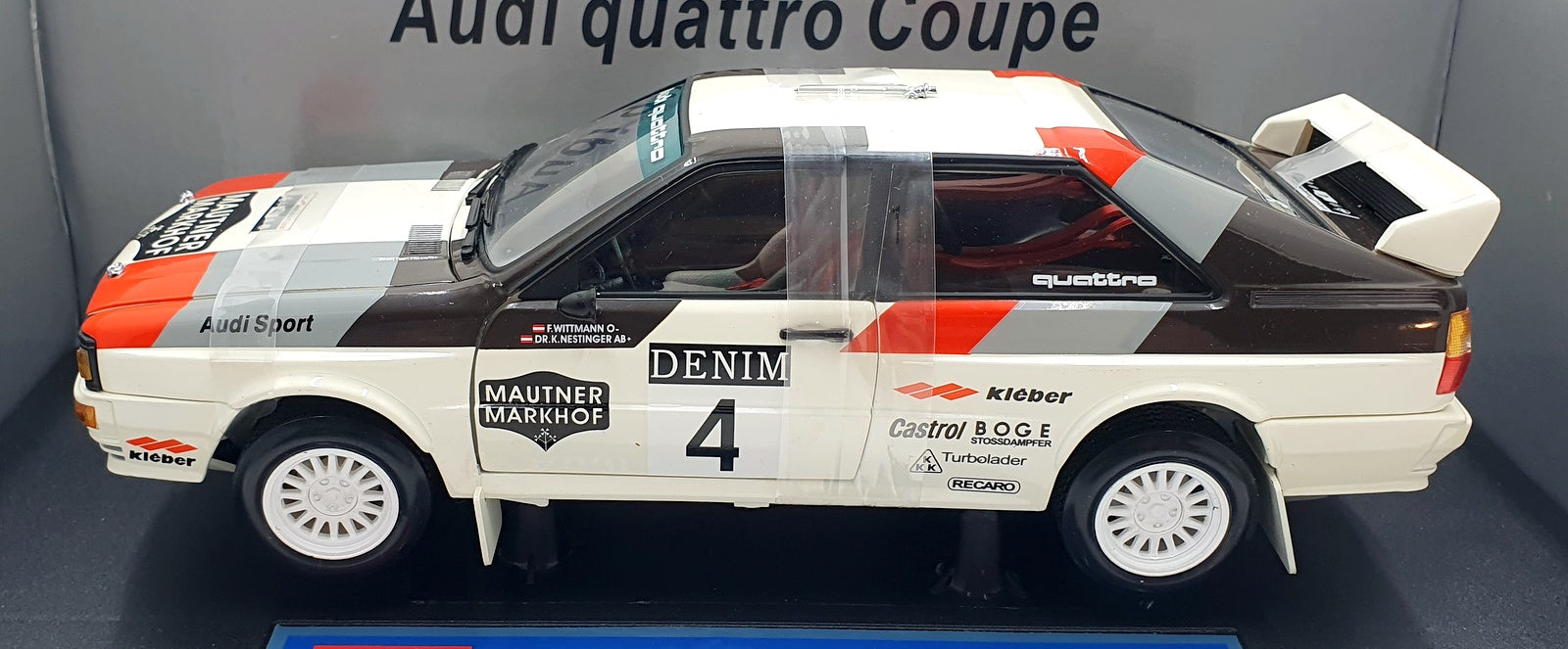 Sun Star 1/18 Scale 4182 - Audi Quattro Coupe 1981 Janner F.Wittmann