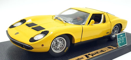 Anson 1/18 Scale Diecast 30302-W - Lamborghini Miura - Yellow