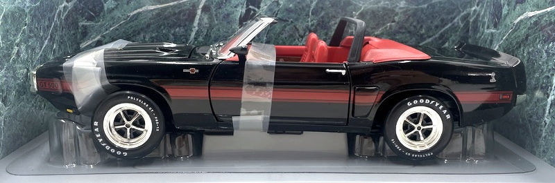ERTL 1/18 Scale Diecast 7778 - 1969 Shelby GT-500 Convertible - Black/Red