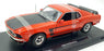 Welly 1/18 Scale Diecast 12516W - 1969 Ford Mustang Boss - Red/Black