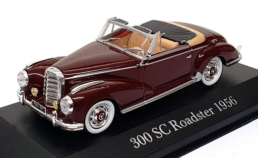 Altaya 1/43 Scale 1956MB - 1956 Mercedes Benz 300 SC Roadster - Maroon