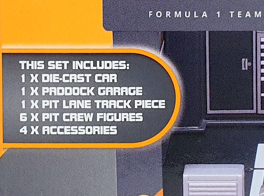 Burago 1/43 Scale 18-38451 - F1 McLaren MCL38 Diorama Miami GP 2024 Norris