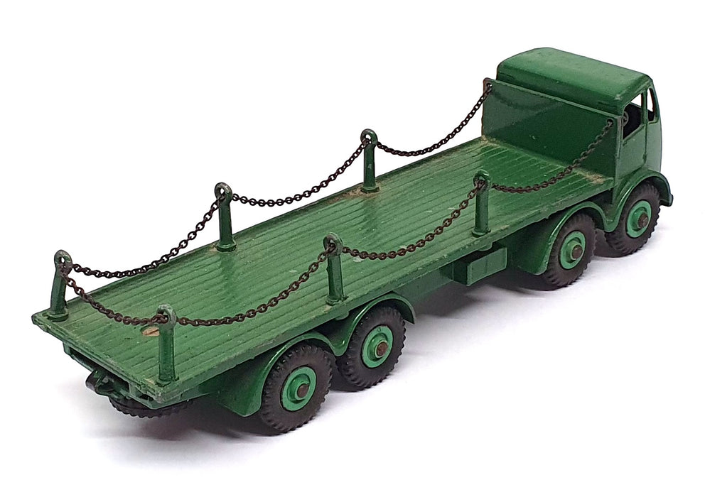 Dinky Supertoys 31526C - Foden Flat Truck With Chains - Green REPAINT
