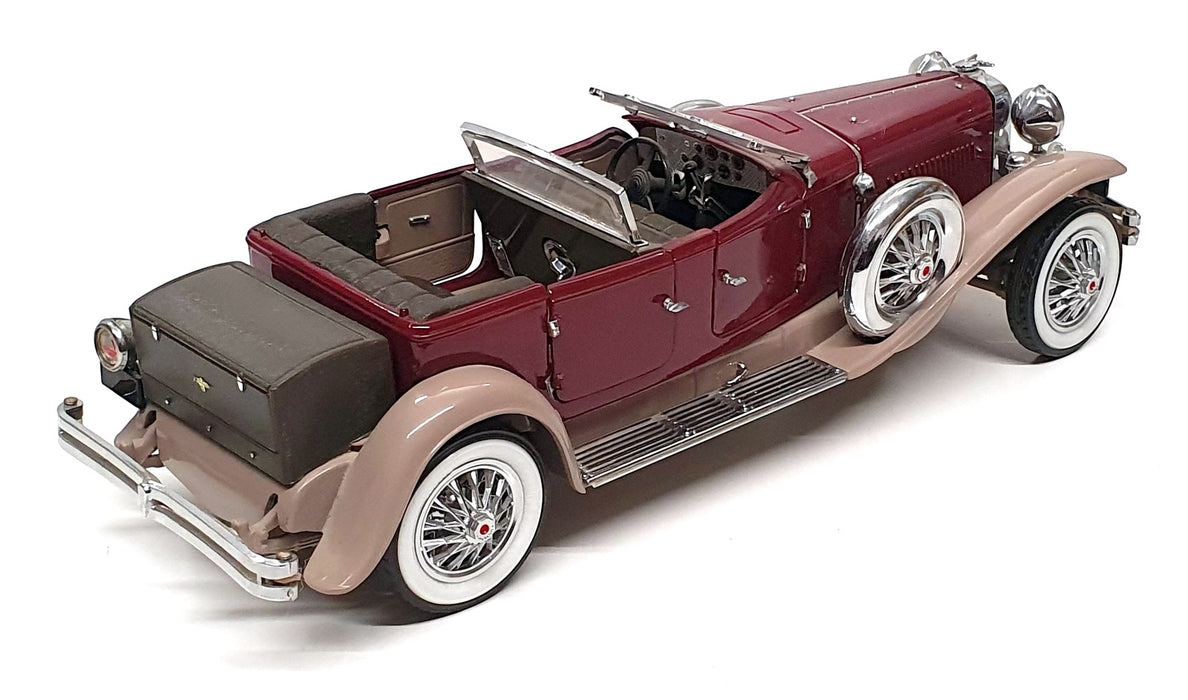 Franklin Mint 1/24 Scale 150326N - 1930 Duesenberg J Derham Tourster - Maroon