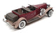 Franklin Mint 1/24 Scale 150326N - 1930 Duesenberg J Derham Tourster - Maroon