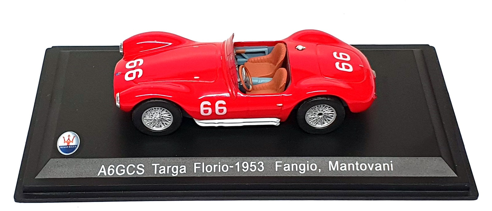 Whitebox 1/43 Scale WBS042 - Maserati A6GCS #66 Targa Florio 1953 - Red