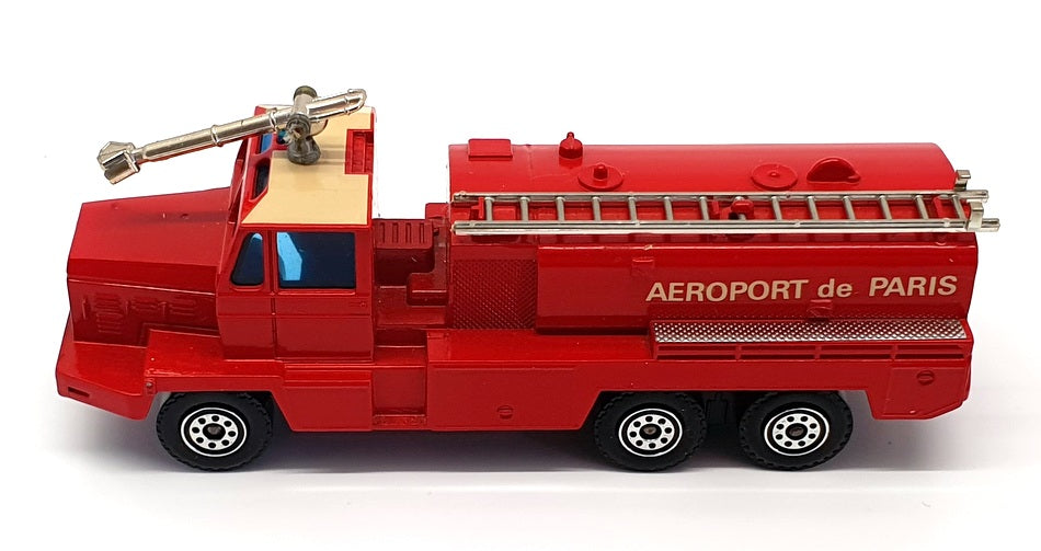 Solido 14cm Long Diecast 351 - Berliet GBC 34 Fire Truck Aeroport de Paris - Red