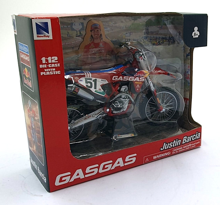 NewRay 1/12 Scale 58303 - GASGAS #51 Motorbike - Justin Barcia