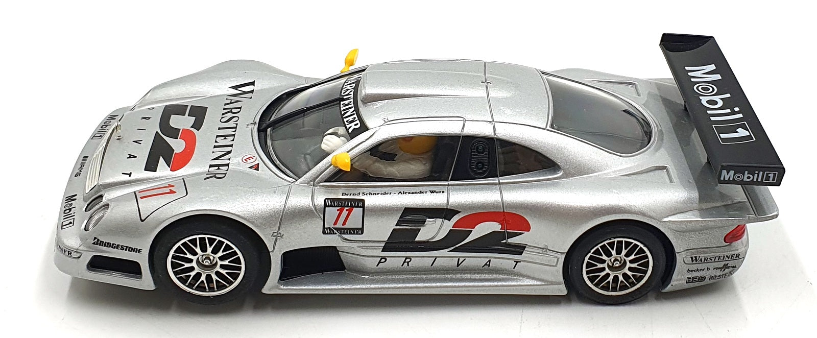 Ninco 1/32 Scale Slot Car 50168 - Mercedes CLK DTM #11 D2 - Silver