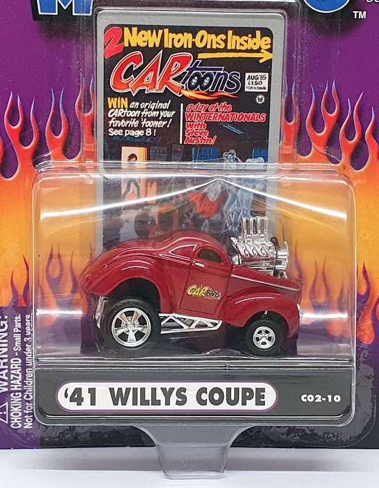 Muscle Machines 1/64 Scale 71171 C02-10 - 2001 Willys Coupe - Burgundy