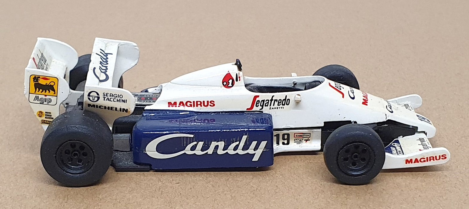 SMTS 1/43 Scale No. 3 - F1 Toleman TG184 Race Car #18 Ayrton Senna