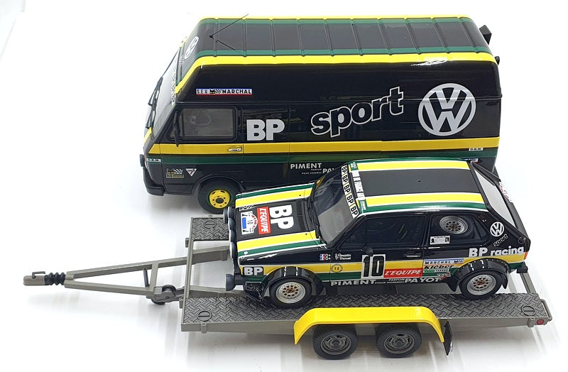 Otto 1/18 OT353  Rally Set - VW Golf MK 1 + VW LT35 And Trailer France 1981