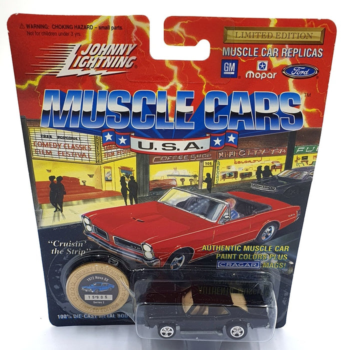 Johnny Lightning 1/64 Scale 200-120 - Muscle Cars 1972 Chevrolet Nova SS - Black