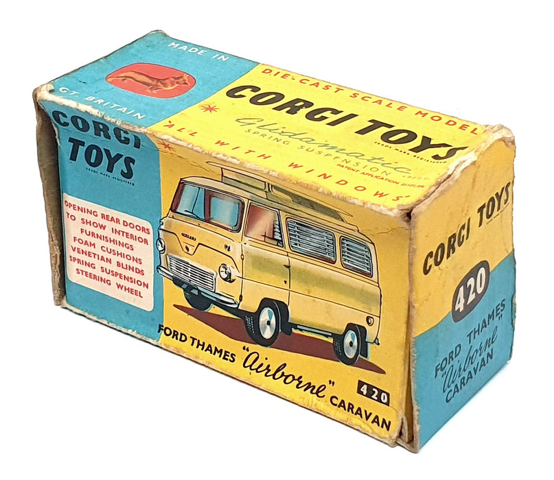 Corgi Toys Original Diecast 420 - Ford Thames Airborne Caravan