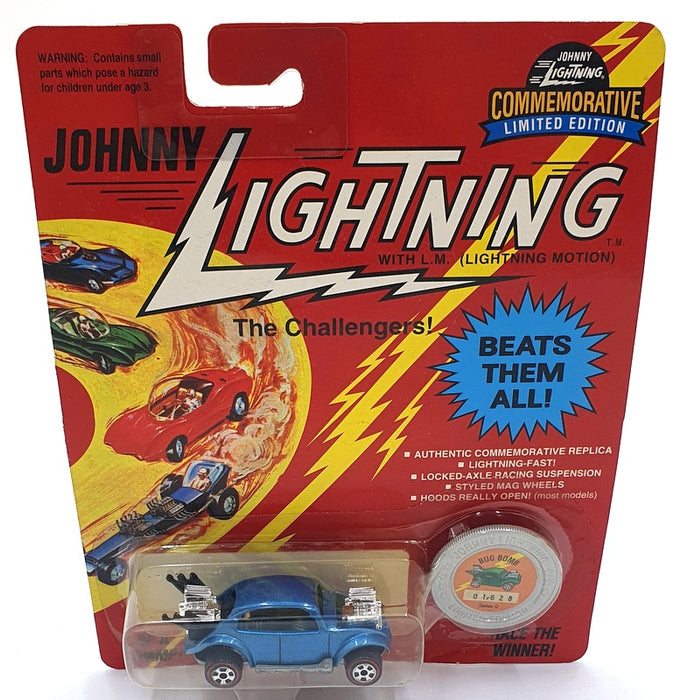 Johnny Lightning 1/64 Scale 100-170 - The Challengers VW Bug Bomb - Met. Blue