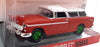 Greenlight 1/64 Scale 44855-A - 1955 Chevrolet Nomad Starsky and Hutch Chase Red