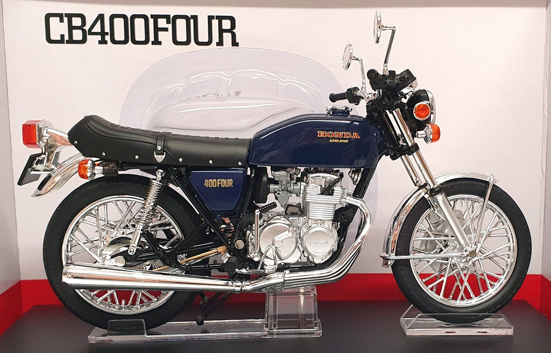 Aoshima 1/12 Scale 11175-4200 - Honda CB400Four Motorcycle - Met. Blue
