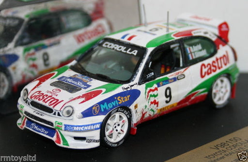 VITESSE 1/43 SCALE - V98150 - TOYOTA COROLLA WRC WINNER CATALUNYA 1998 AURIOL