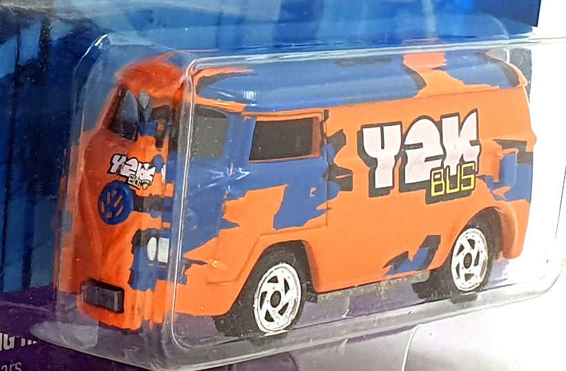 Johnny Lightning 1/64 453-10 - Volkswagen Y2K Bus - Orange and Blue